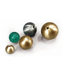 Pendulum bobs, brass - set/3 different diameters - Haines Educational