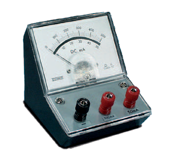 Bench meter, 3 Range, 0-100mA/0-500mA/0-1A. DC. - Haines Educational